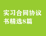 實(shí)習(xí)合同協(xié)議書(shū)精選8篇