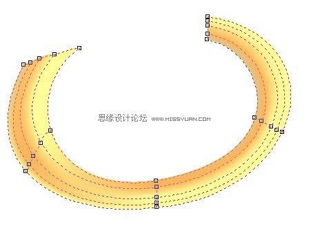 教你怎么用CorelDraw網(wǎng)格工具畫個可愛卡通嗩吶-1