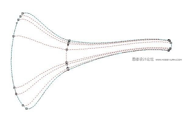 教你怎么用CorelDraw網(wǎng)格工具畫個可愛卡通嗩吶-5