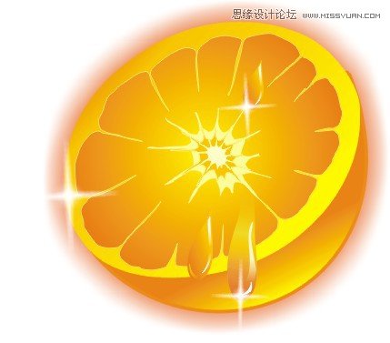 教你用CorelDRAW設計質感的橙子加冰塊_軟件自學網